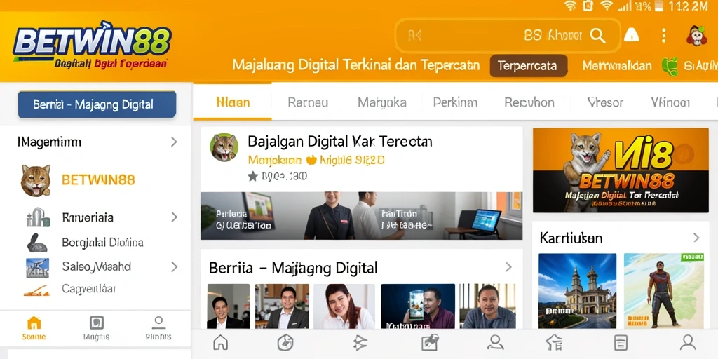 Antarmuka BETWIN88 yang intuitif dan menarik untuk pengguna.