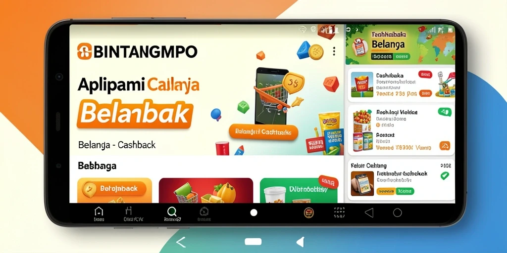 Tampilan antarmuka pengguna BINTANGMPO yang menarik dan fungsional.