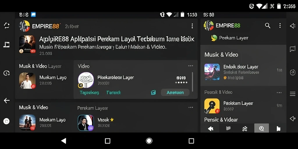 Antarmuka EMPIRE88 yang intuitif untuk merekam layar.