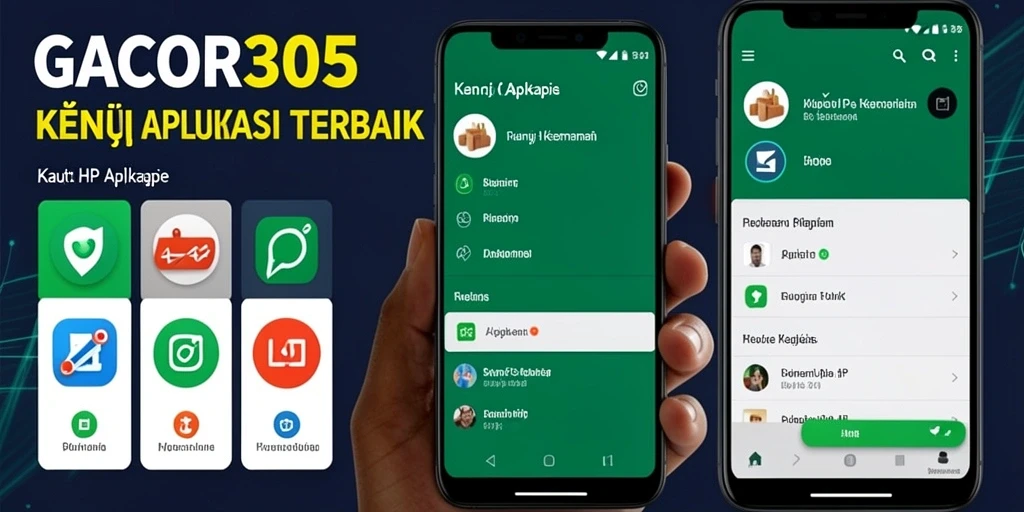 Antarmuka pengguna GACOR305 dengan fitur kunci aplikasi yang intuitif.