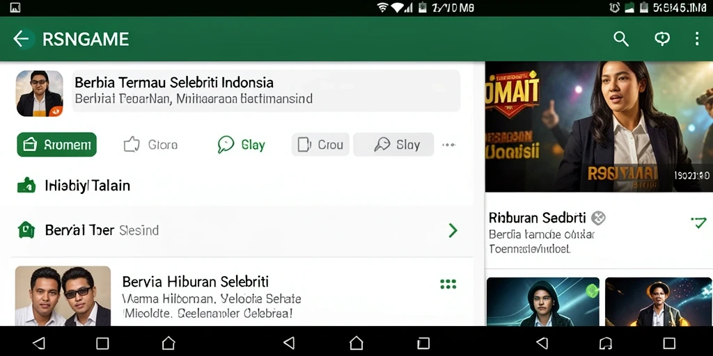 Tampilan antarmuka RSNGAME yang menarik dan informatif.